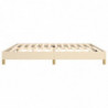 Boxspringbett Creme 200x200 cm Stoff