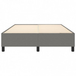 Boxspringbett Dunkelgrau 140x200 cm Stoff