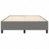 Boxspringbett Dunkelgrau 140x200 cm Stoff