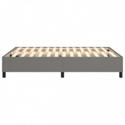 Boxspringbett Dunkelgrau 140x200 cm Stoff