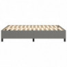 Boxspringbett Dunkelgrau 140x200 cm Stoff