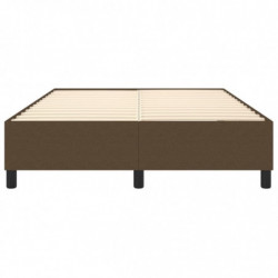 Boxspringbett Dunkelbraun 140x200 cm Stoff