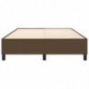 Boxspringbett Dunkelbraun 140x200 cm Stoff