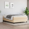 Boxspringbett Creme 140x200 cm Stoff