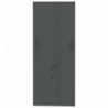 Weinregal Grau 62x25x62 cm Massivholz Kiefer