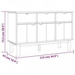 Sideboard 114x43x73,5 cm Massivholz Kiefer