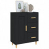 Sideboard Schwarz 69,5x34x90 cm Holzwerkstoff