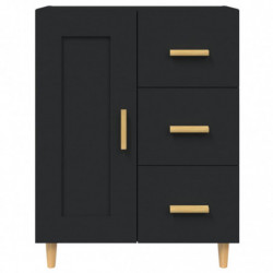 Sideboard Schwarz 69,5x34x90 cm Holzwerkstoff