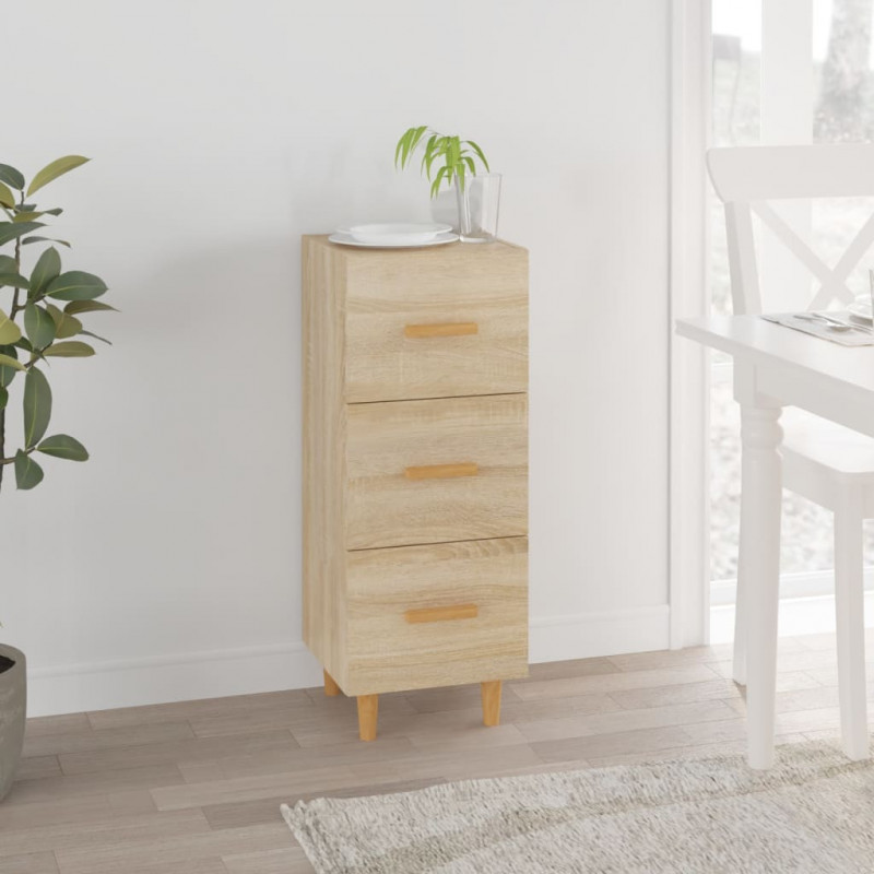 Sideboard Sonoma-Eiche 34,5x34x90 cm Holzwerkstoff