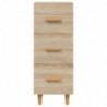 Sideboard Sonoma-Eiche 34,5x34x90 cm Holzwerkstoff