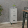 Sideboard Betongrau 34,5x34x90 cm Holzwerkstoff