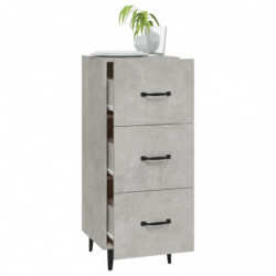 Sideboard Betongrau 34,5x34x90 cm Holzwerkstoff