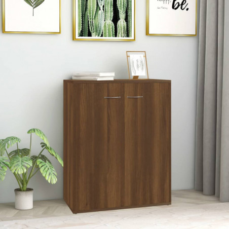 Sideboard Braun Eichen-Optik 60x30x75 cm Holzwerkstoff