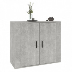 Sideboard Betongrau 80x33x70 cm Holzwerkstoff