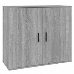 Sideboard Grau Sonoma 80x33x70 cm Holzwerkstoff