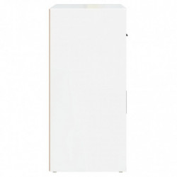 Sideboard Hochglanz-Weiß 80x33x70 cm Holzwerkstoff