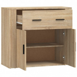 Sideboard Sonoma-Eiche 80x33x70 cm Holzwerkstoff