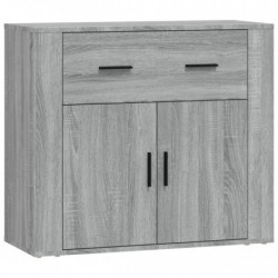 Sideboard Grau Sonoma 80x33x70 cm Holzwerkstoff