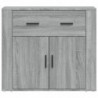 Sideboard Grau Sonoma 80x33x70 cm Holzwerkstoff