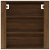 Wandschrank Braun Eichen-Optik 80x33x80 cm Holzwerkstoff