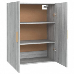 Hängeschrank Grau Sonoma 69,5x34x90 cm