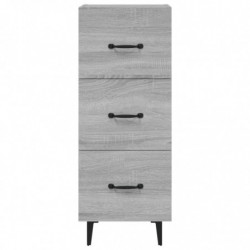 Sideboard Grau Sonoma 34,5x34x90 cm Holzwerkstoff