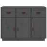 Sideboard Grau 100x40x75 cm Massivholz Kiefer