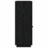 Highboard Schwarz 100x40x108,5 cm Massivholz Kiefer