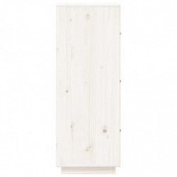 Highboard Weiß 34x40x108,5 cm Massivholz Kiefer