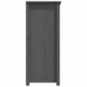 Sideboard Grau 83x41,5x100 cm Massivholz Kiefer
