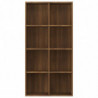 Bücherregal/Sideboard Braun Eiche 66×30×130 cm Holzwerkstoff