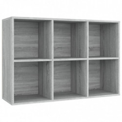 Bücherregal/Sideboard Grau Sonoma 66x30x98 cm Holzwerkstoff