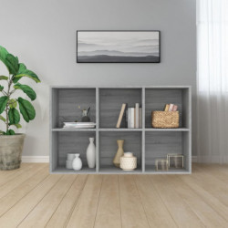 Bücherregal/Sideboard Grau Sonoma 66x30x98 cm Holzwerkstoff