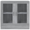 Vitrinenschrank Grau Sonoma 82,5x30,5x80 cm Holzwerkstoff