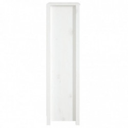 Bücherregal Weiß 50x35x125,5 cm Massivholz Kiefer