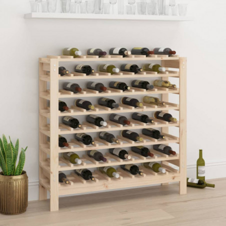 Weinregal 109,5x30x107,5 cm Massivholz Kiefer