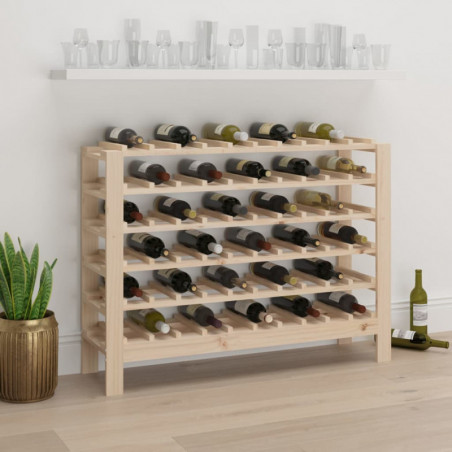 Weinregal 109,5x30x82 cm Massivholz Kiefer