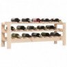 Weinregal 109,5x30x42 cm Massivholz Kiefer