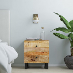 Nachttisch 40x33x46 cm Massivholz Mango