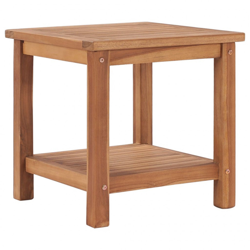 Couchtisch 45 x 45 x 45 cm Massivholz Teak