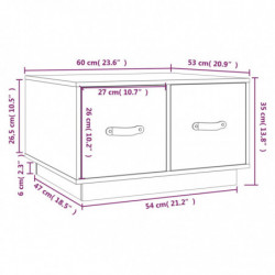 Couchtisch 60x53x35 cm Massivholz Kiefer