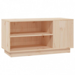 TV-Schrank 80x35x40,5 cm Massivholz Kiefer