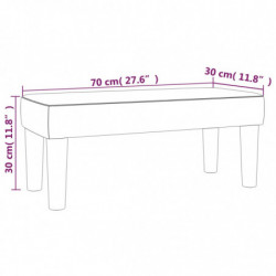 Sitzbank Schwarz 70x30x30 cm Stoff