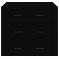 Sideboard Schwarz 80x33x70 cm Holzwerkstoff