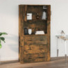 Wandschrank Räuchereiche 80x33x80 cm Holzwerkstoff