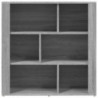 Sideboard Grau Sonoma 80x30x80 cm Holzwerkstoff