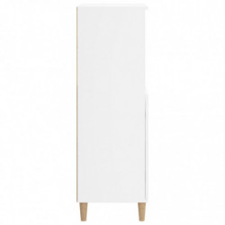 Highboard Weiß 60x36x110 cm Holzwerkstoff