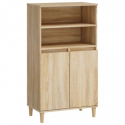 Highboard Sonoma-Eiche 60x36x110 cm Holzwerkstoff