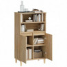 Highboard Sonoma-Eiche 60x36x110 cm Holzwerkstoff