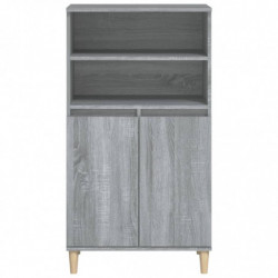 Highboard Grau Sonoma 60x36x110 cm Holzwerkstoff